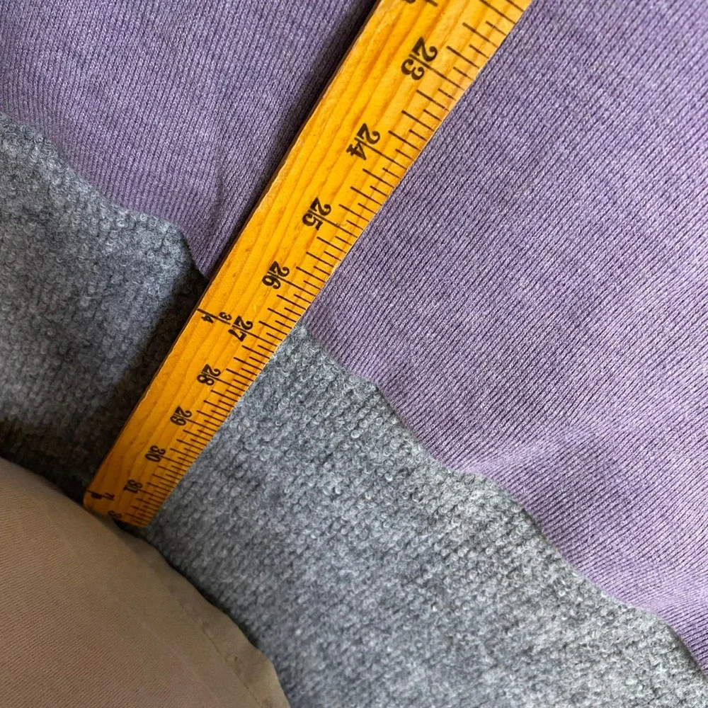 Polo Ralph‎ Lauren Mens Large Purple Quarter Zip Pullover Cotton Knit Sweater L